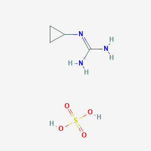 molecular formula C4H11N3O4S B8669472 N''-CYCLOPROPYLGUANIDINE; SULFURIC ACID CAS No. 437613-21-3