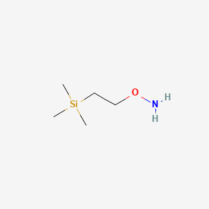 molecular formula C5H15NOSi B8669563 O-(2-trimethylsilylethyl)hydroxylamine 