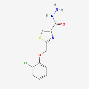 2-[(2-Chlorophenoxy)methyl]-1,3-thiazole-4-carbohydrazide