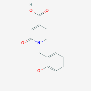 1-(2-Methoxy-benzyl)-2-oxo-1,2-dihydro-pyridine-4-carboxylic acid