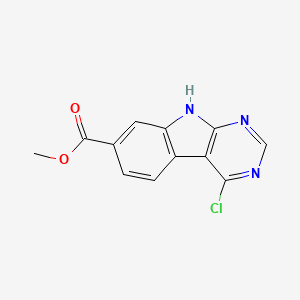 methyl 4-chloro-9H-pyrimido[4,5-b]indole-7-carboxylate