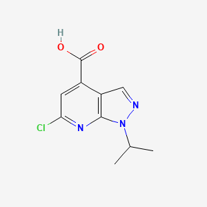 6-chloro-1-isopropyl-1H-pyrazolo[3,4-b]pyridine-4-carboxylic acid