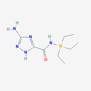 3-amino-N-(triethylsilyl)-1H-1,2,4-triazole-5-carboxamide