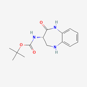 (3S)-2-oxo-3-tert-butoxycarbonylamino-2,3,4,5-tetrahydro-1H-1,5-benzodiazepine