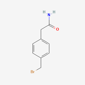 2-[4-(Bromomethyl)phenyl]acetamide
