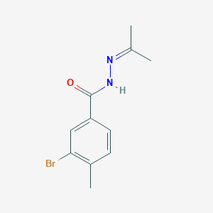 3-bromo-4-methyl-N'-(propan-2-ylidene)benzohydrazide