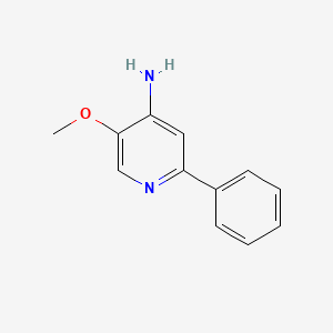 molecular formula C12H12N2O B8669762 4-Pyridinamine, 5-methoxy-2-phenyl- CAS No. 848580-36-9