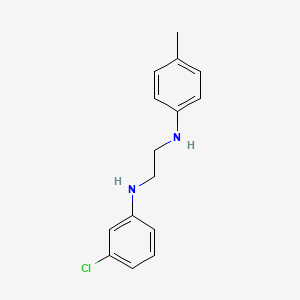 molecular formula C15H17ClN2 B8669775 N~1~-(3-Chlorophenyl)-N~2~-(4-methylphenyl)ethane-1,2-diamine CAS No. 61545-21-9