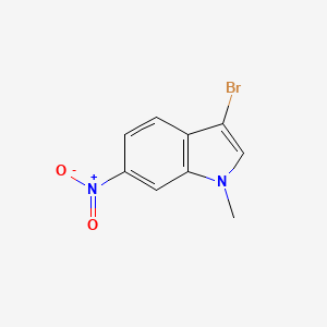 molecular formula C9H7BrN2O2 B8669780 3-Bromo-1-methyl-6-nitro-1H-indole 