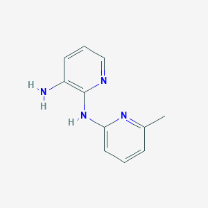 molecular formula C11H12N4 B8669823 3-Amino-2-(2-methyl-6-pyridylamino)-pyridine 