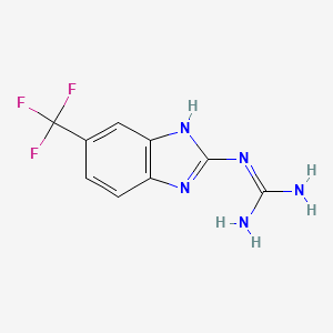 1-[5-(Trifluoromethyl)-1H-benzimidazol-2-yl]guanidine