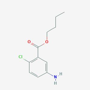 molecular formula C11H14ClNO2 B8669853 Butyl 5-amino-2-chlorobenzoate 