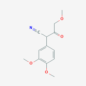 2-[3,4-Bis(methyloxy)phenyl]-4-(methyloxy)-3-oxobutanenitrile
