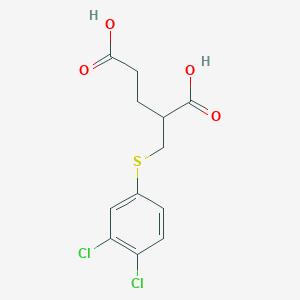 2-{[(3,4-Dichlorophenyl)sulfanyl]methyl}pentanedioic acid