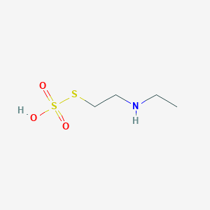 molecular formula C4H11NO3S2 B086700 1-(Ethylamino)-2-sulfosulfanylethane CAS No. 1002-08-0