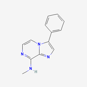 molecular formula C13H12N4 B8670043 N-METHYL-3-PHENYLIMIDAZO[1,2-A]PYRAZIN-8-AMINE CAS No. 787590-46-9