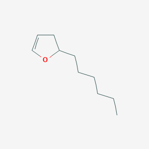 molecular formula C10H18O B8670061 2-Hexyl-2,3-dihydrofuran CAS No. 103624-39-1