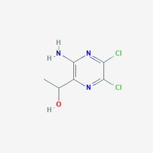 2-Amino-5,6-dichloro-3-(1-hydroxyethyl)pyrazine