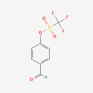 molecular formula C8H5F3O4S B8670151 4-(Trifluoromethanesulfonyloxy)benzaldehyde CAS No. 17763-69-8