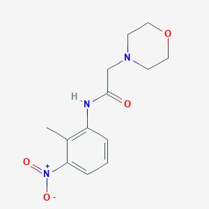 molecular formula C13H17N3O4 B8670157 N-(2-methyl-3-nitrophenyl)-2-morpholinoacetamide 