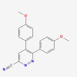 5,6-Bis(4-methoxyphenyl)pyridazine-3-carbonitrile