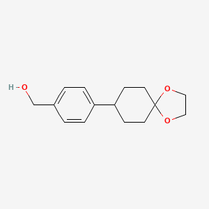 [4-(1,4-Dioxaspiro[4.5]dec-8-yl)phenyl]methanol