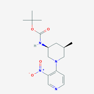 tert-Butyl [(3S,5R)-5-methyl-1-(3-nitropyridin-4-yl)piperidin-3-yl]carbamate