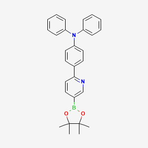 N,N-diphenyl-4-(5-(4,4,5,5-tetramethyl-1,3,2-dioxaborolan-2-yl)pyridin-2-yl)aniline