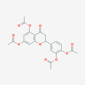 molecular formula C23H20O10 B8670314 Eriodictyol tetraacetate 