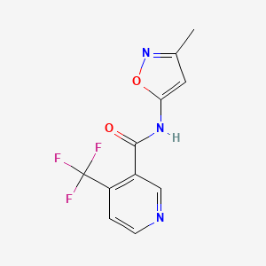 molecular formula C11H8F3N3O2 B8670415 N-(3-Methyl-5-isoxazolyl)-4-(trifluoromethyl)nicotinamide CAS No. 533932-28-4