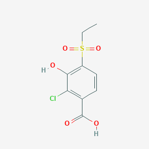 2-Chloro-4-ethylsulfonyl-3-hydroxybenzoic Acid