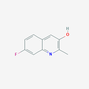 molecular formula C10H8FNO B8670450 7-Fluoro-2-methylquinolin-3-ol 
