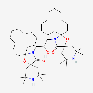 20,20'-(2-Hydroxy-1,3-propanediyl)bis(2,2,4,4-tetramethyl-7-oxa-3,20-diazadispiro(5.1.11.2)heneicosan-21-one)