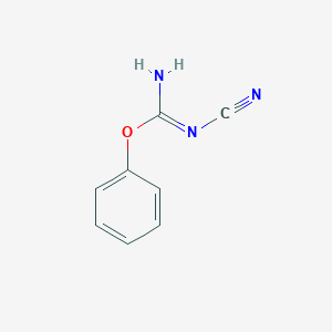 molecular formula C8H7N3O B8670467 phenyl N'-cyanocarbamimidate CAS No. 3277-47-2