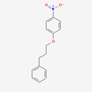 molecular formula C15H15NO3 B8670518 1-Nitro-4-(3-phenylpropoxy)benzene CAS No. 60091-85-2