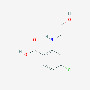 molecular formula C9H10ClNO3 B8670539 2-(2-hydroxyethylamino)-4-chlorobenzoic Acid 