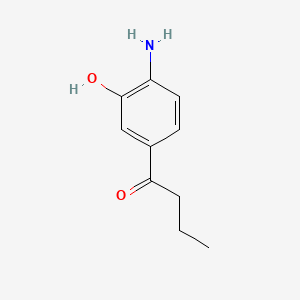 1-Butanone, 1-(4-amino-3-hydroxyphenyl)-