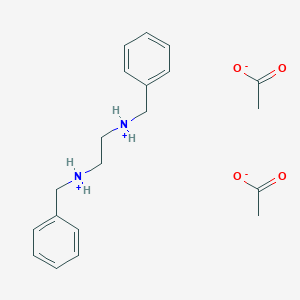 molecular formula C18H24N2O2 B086706 N,N'-Dibenzylethylenediamine diacetate CAS No. 122-75-8