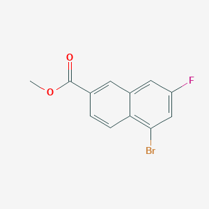 molecular formula C12H8BrFO2 B8670602 Methyl 5-bromo-7-fluoro-2-naphthoate 