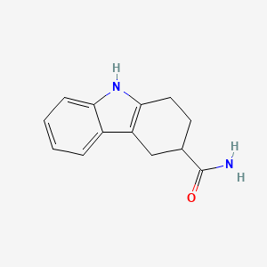 molecular formula C13H14N2O B8670673 2,3,4,9-tetrahydro-1H-carbazole-3-carboxamide 