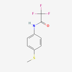 molecular formula C9H8F3NOS B8670692 2,2,2-trifluoro-N-(4-methylsulphanylphenyl)acetamide 