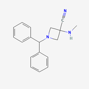 1-Benzhydryl-3-(methylamino)azetidine-3-carbonitrile