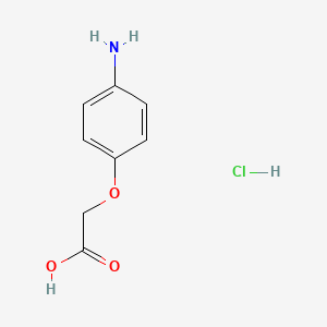 molecular formula C8H10ClNO3 B8670856 Acetic acid, 2-(4-aminophenoxy)-, hydrochloride (1:1) 