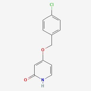 4-[(4-Chlorophenyl)methoxy]pyridin-2(1H)-one