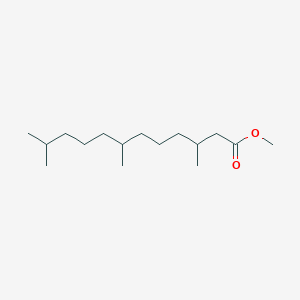 molecular formula C16H32O2 B086709 Methyl 3,7,11-trimethyldodecanoate CAS No. 1001-08-7