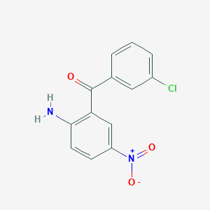 molecular formula C13H9ClN2O3 B8671087 2-Amino-3'-chloro-5-nitrobenzophenone 