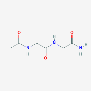 molecular formula C6H11N3O3 B8671129 N-Acetylglycylglycinamide 