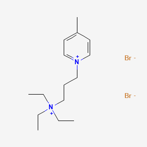 molecular formula C15H28Br2N2 B8671160 N-(3-TriethylaMMoniuMpropyl)-4-MethylpyridiniuM dibroMide 