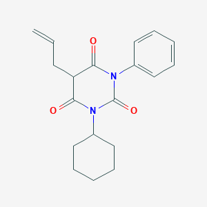 molecular formula C19H22N2O3 B086713 5-Allyl-1-cyclohexyl-3-phenylbarbituric acid CAS No. 1045-97-2