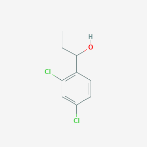 molecular formula C9H8Cl2O B8671380 1-(2,4-Dichlorophenyl)prop-2-en-1-ol 